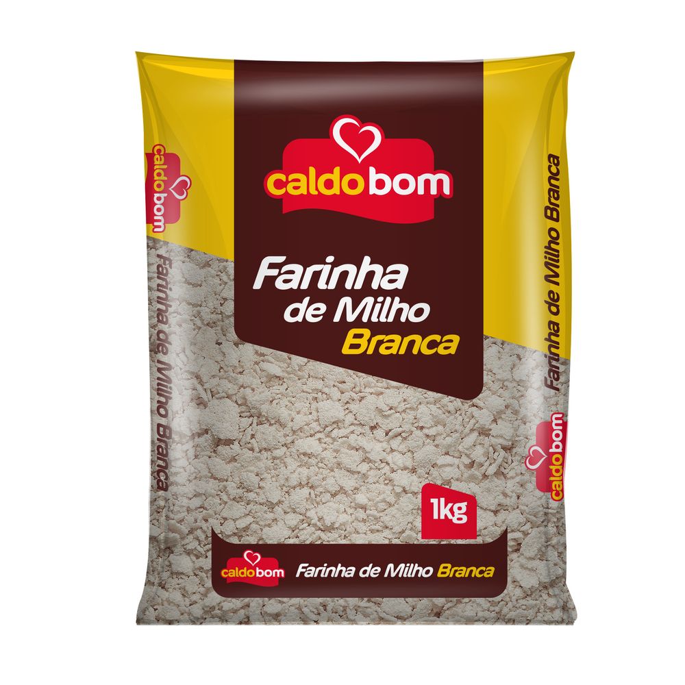 Farinha De Milho Branca Pré Cozida Farinha de Milho Branca 1kg - Caldo Bom | Loja Oficial Caldo Bom - caldobom